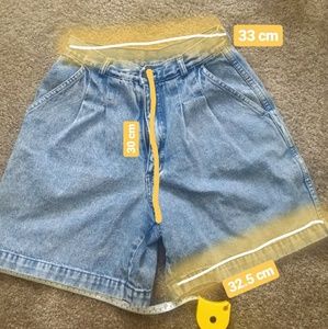 High waist denim shorts